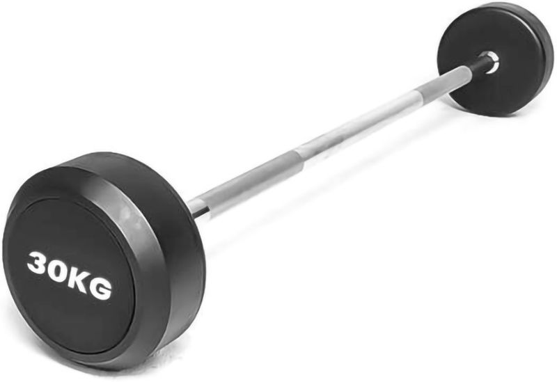 PU Rubber Fixed barbell - 30kg
