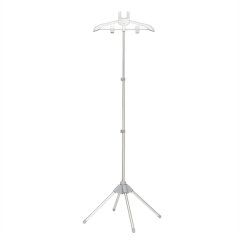 Display Stand Clothes Hanger Foldable Tripod Steamer Rack Gray