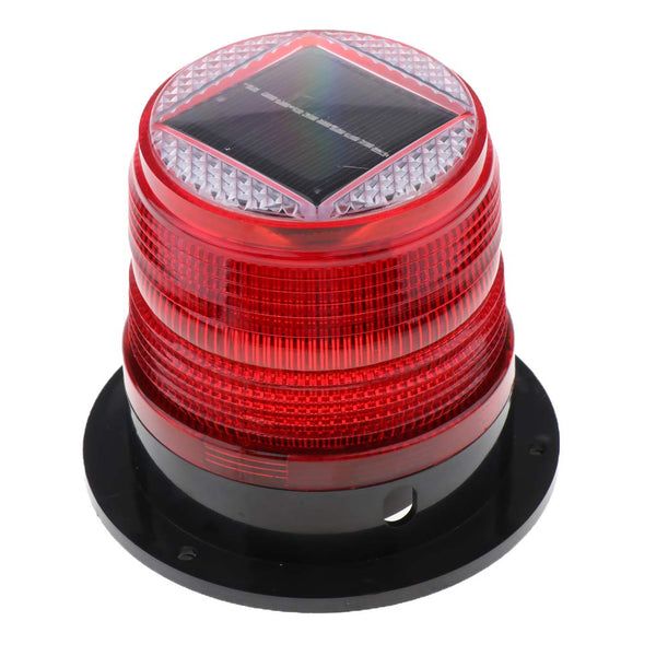 Solar Magnetic LED Strobe Warning Safety Flashing Light