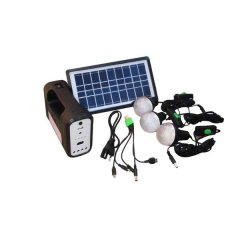 Solar Powered Lighting System LED Light With 3 Light Bulbs Solar Panel