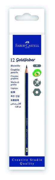 Faber-Castell Goldfaber 1221 Pencils - H (Box of 12)