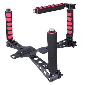 YELANGU DSLR Spider Steady Rig Stabilizer Kit (Red)