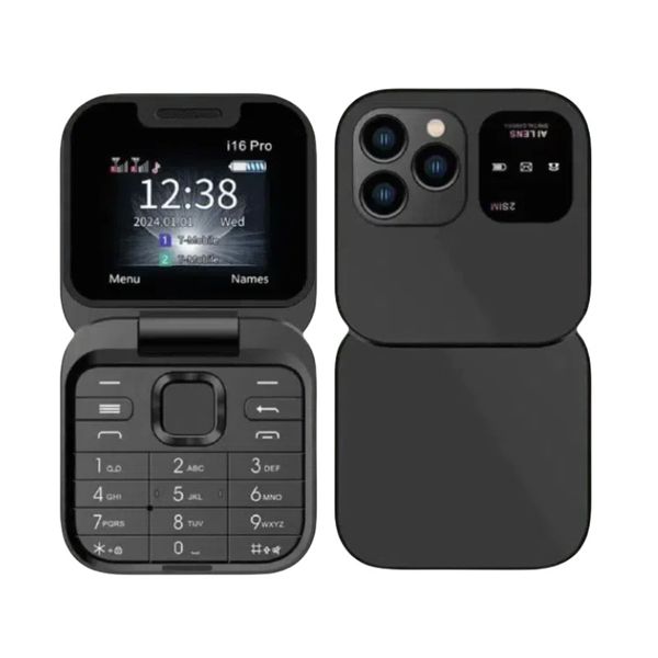 2G Dual SIM Dual Standby Non-Smart Phone Flip Button Elderly Phone