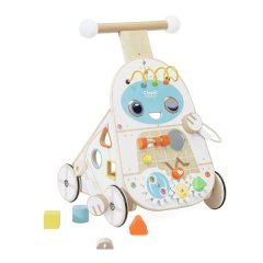Classic World - Wooden Robot Baby Walker - Multi-Activity with Blocks