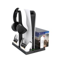 All-in-One Cooling Stand &amp; Dual Controller Charger Dock for PS5