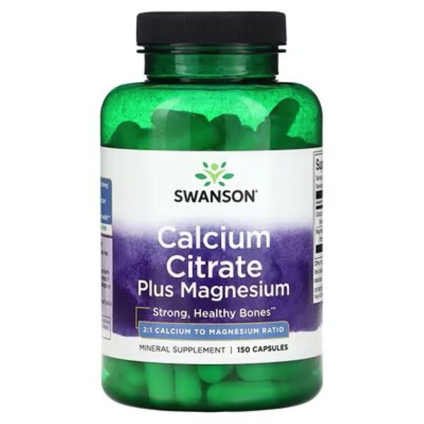 Swanson Calcium Citrate Plus Magnesium - 150 Capsules