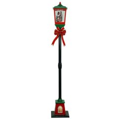 Christmas Snowing Lamp Post | Musical LED Decor for Indoor Holiday Ambiance