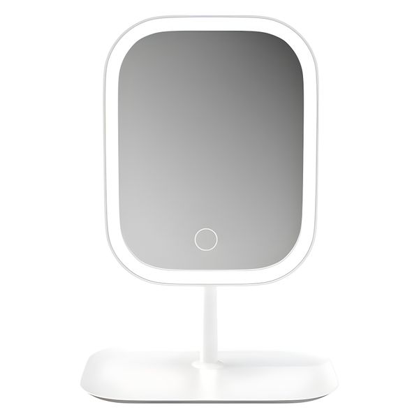 Desktop 3-Color LED Makeup Mirror, Touch Mirror, Bedroom Makeup Mirror