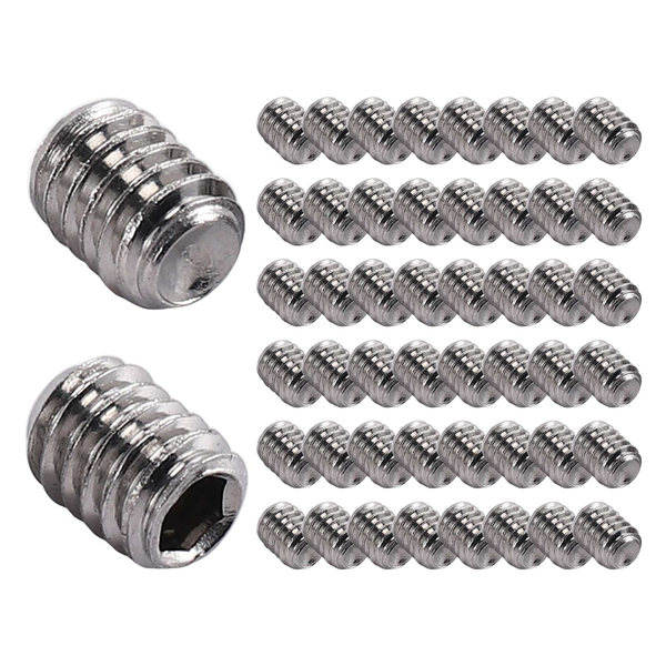 50 Pcs M2.5 x 3Mm Stainless Steel Hex Socket Set Grub Compatible with None