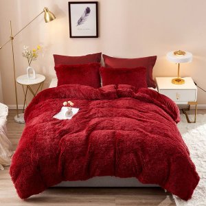Fluffy Comforter Maroon 5 Piece set 152 cm x 204 cm