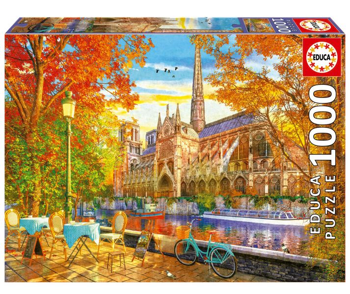 Educa Notre Dame In Autumn 1000 Piece Puzzle