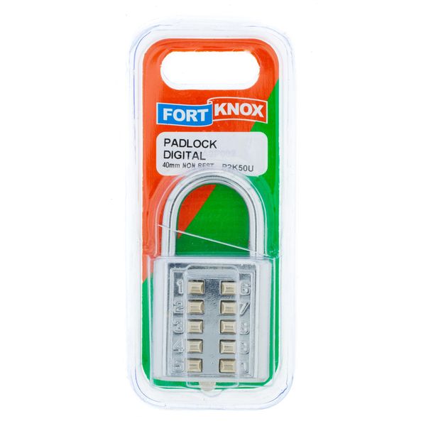 FORT KNOX Padlock Digital NON-RESET 40mm Q:1 P2K50U