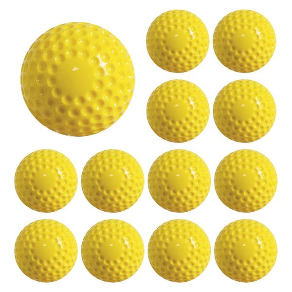 Pitching Machine Softballs Dimpled Softballs 12-Inch Softballs - 12 Pieces