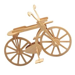 Bicycle Wooden Model 3D Construction Assembly Puzzle Kit/Showpiece