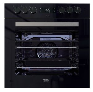 Defy - DBO 488 Slimline Oven- Thermofan +- Black- Undercounter