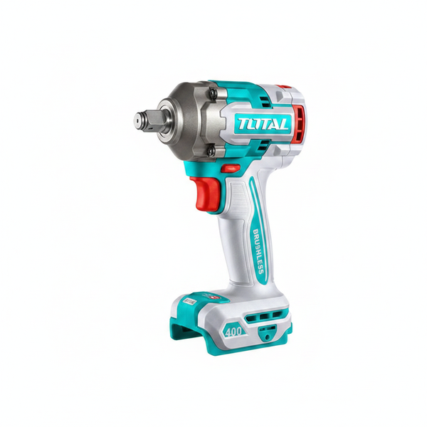 Total 1/2" Cordless Impact Wrench 400-550 Nm Torque 2300 RPM