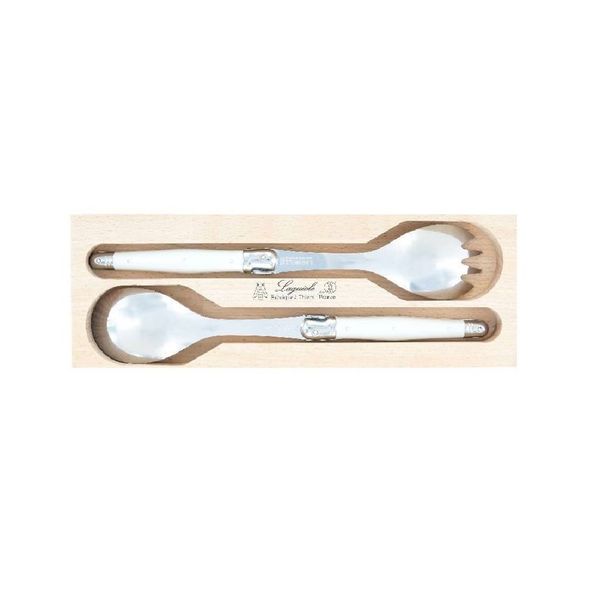 Andre Verdier Laguiole 2 Piece Salad Server Set in Wooden Box