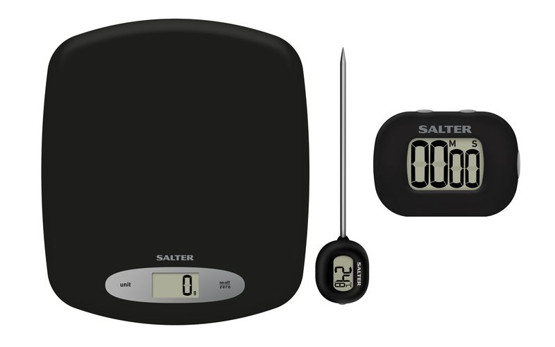 3-in-1 Gift Set: Cooking &amp; Baking Scale &amp; Timer with Thermometer | Salter