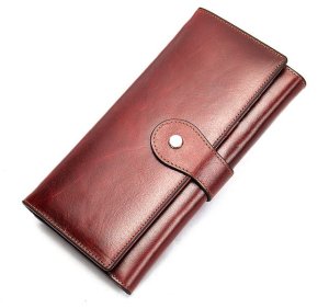 Women's Genuine Leather Clutch Wallet with Card Holder Organizer Ideal Gift