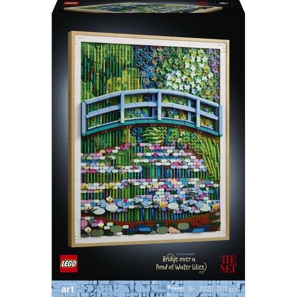 LEGO® Art Claude Monet – Bridge over a Pond of Water Lilies 31220