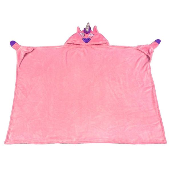 Glow in the Dark Kids Hooded Unicorn Wearable Blanket