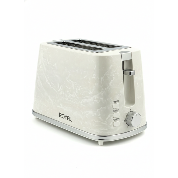Royal Homeware Marble Design Toaster with Cancel for Functions Use