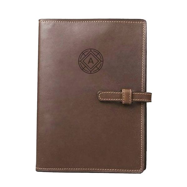 Genuine Leather Monogram Notebook - A5