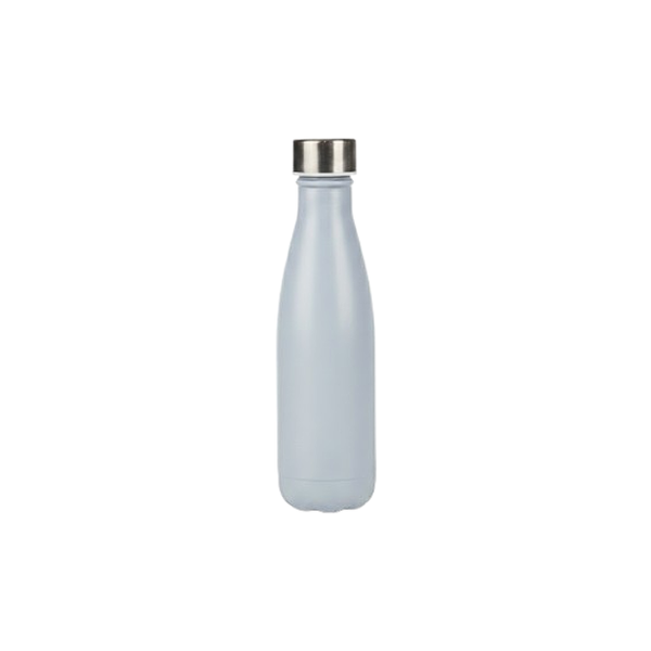 Stylish Grey Pastel Glass Water Bottle - 580ml