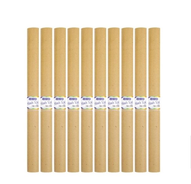Marlin - Brown Kraft Paper Rolls 480mm x 1.5m (Box Of 100)