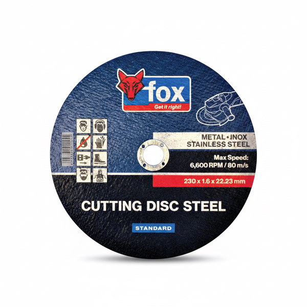 Fox Cutting Disc Steel 230mm x 1.6mm for Angle Grinders