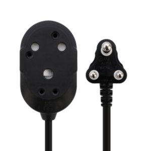 Switched 20m BTB Extension Cable/Cord/Lead Multiplug - Heavy Duty - Black