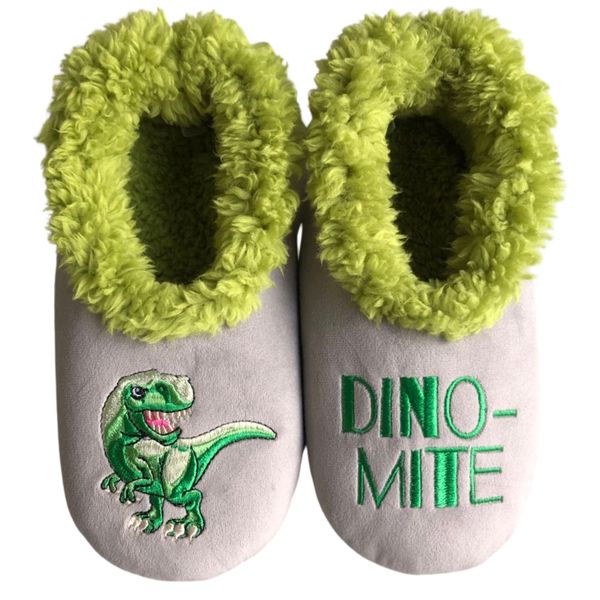 Snoozies! Kids Dino-mite Fleece Slippers