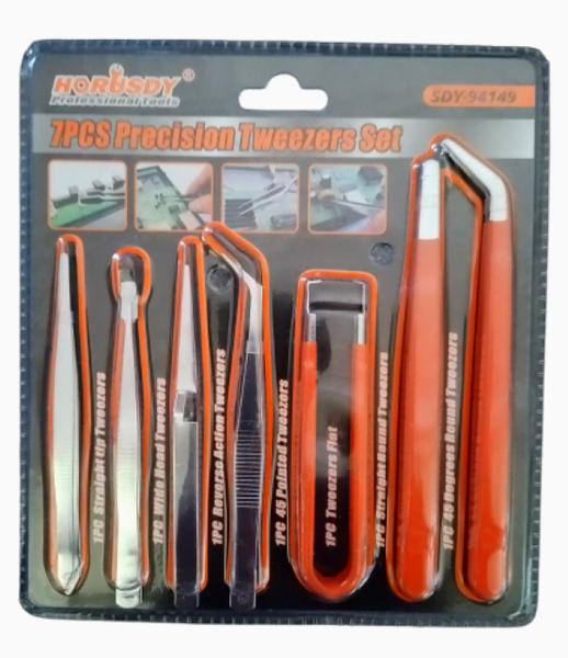 7 Piece Tweezer Set
