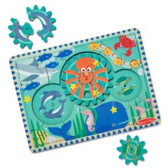 Melissa &amp; Doug Underwater Wooden Gear Puzzle