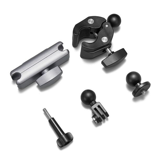 Motorcycle riding bracket, handlebar bracket, action camera accessory