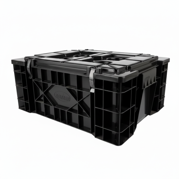 Romer 46l Low Lid Ammo Box for Outdoor Storage and Transport - 2 Pack