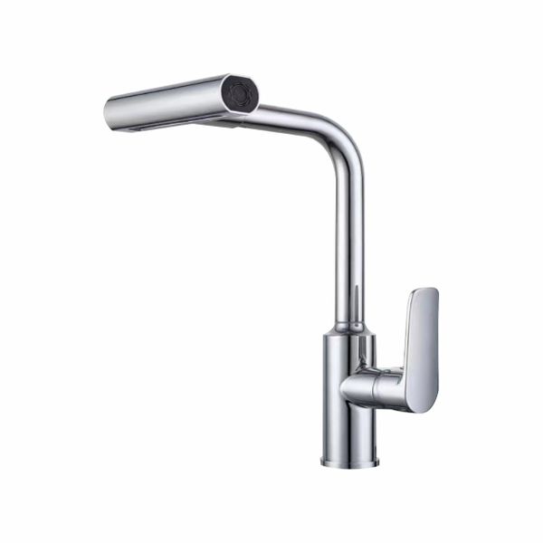 1222C Designer Chrome Kitchen &amp; Basin Faucet - 360 Swivel Mixer Taps