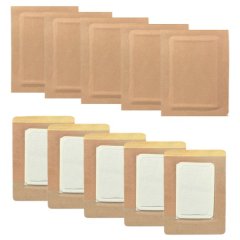 Castor Oil Patches Disposable Self-Adhesive Anti-Leakage Cotton - Pack of 10