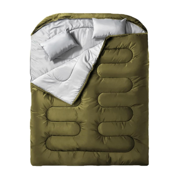 Double Sleeping Bag with Pillow