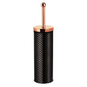 Berlinger Haus Stainless Steel Premium Toilet Brush - Black-Rose Edition