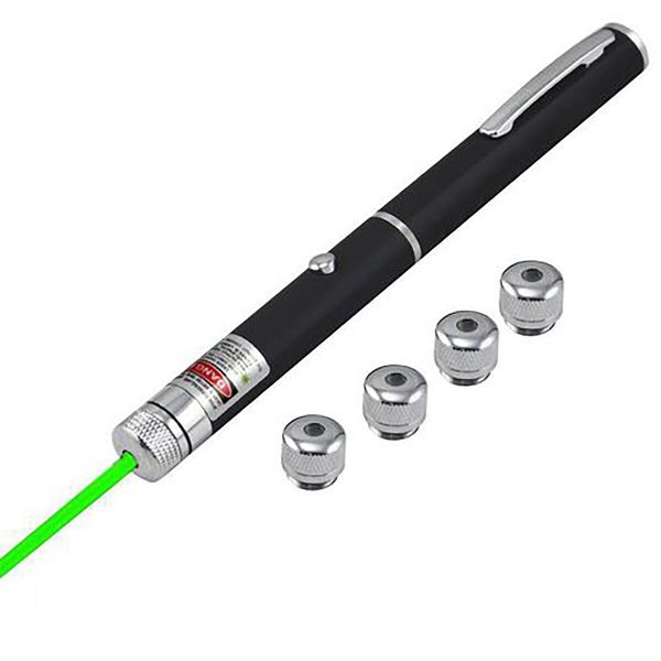 Green Laser Pointer 5MW 532nm Laser Pen with Multi Patterns - Black