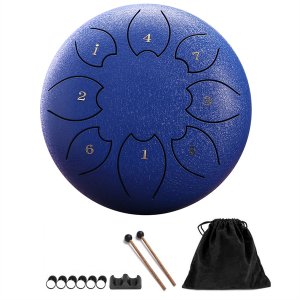 Rain Drum For Outside Steel Tongue Drum 8Notes 6 Inches Green