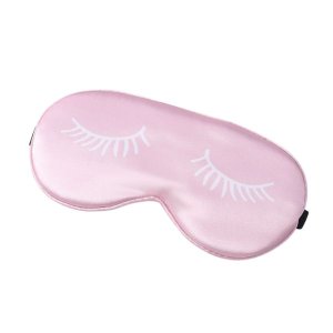 GLAM Beauty - Satin Eye Mask - Eyelash Design - Pink
