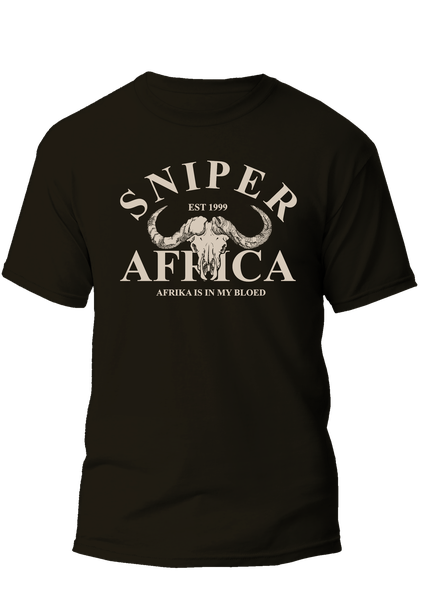 Sniper Africa Mens Black Africa T-Shirt