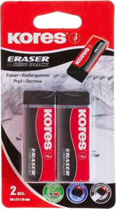 Kores - KE-20 Set Of 2 White Erasers x 2