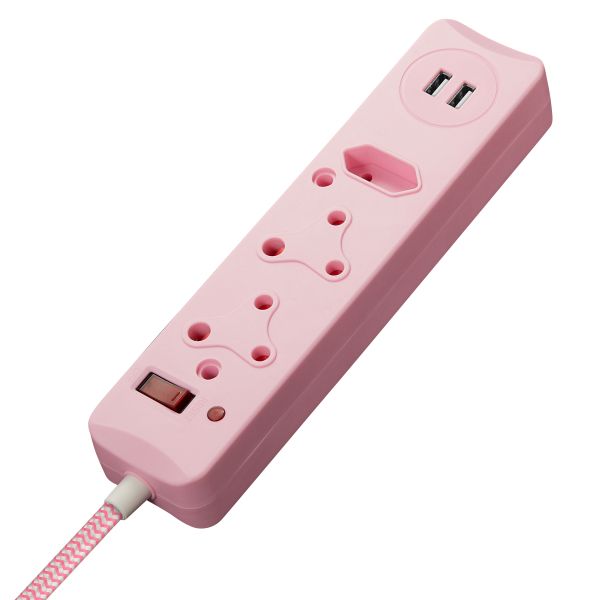 Switched Multiplug: 3-Way, USB Ports, Surge &amp; Overload Protection