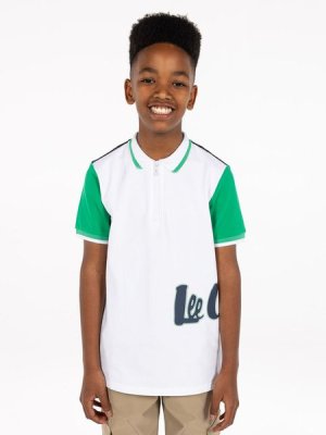 Lee Cooper Boy's SS Golfer: Brylan Navy/White