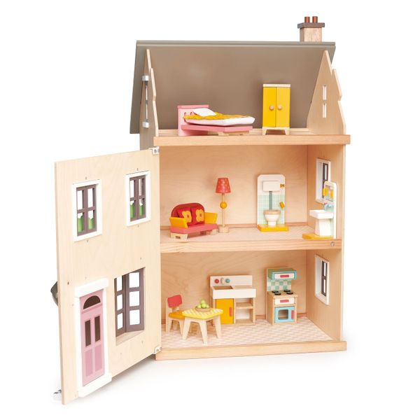 Tender Leaf Foxtail Villa Wooden Dollhouse &amp; Furniture set