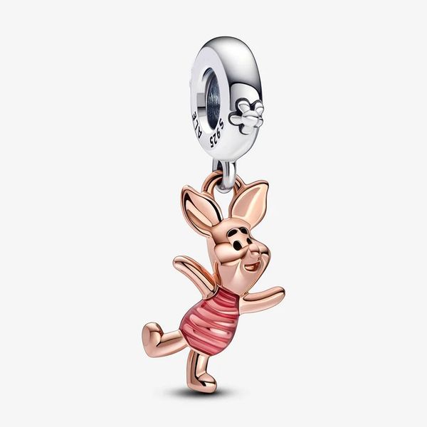 925 Sterling Silver Winnie the Pooh Piglet Bracelet Charm / Pendant