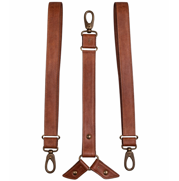 Kids' Quality Bossvine Leather Suspenders [1-4 Years Old]